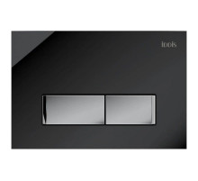 Смывная клавиша IDDIS Uniglass черный/глянцевый хром UNG10GBi77