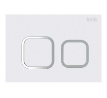 Смывная клавиша белый матовый для двойного смыва IDDIS Unifix UNI40MWI77