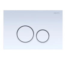 Смывная клавиша Aquatek белый/глянцевый хром/белый KDI-0000015