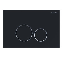 Смывная клавиша Aquatek черный матовый/глянцевый хром/черный матовый KDI-0000020