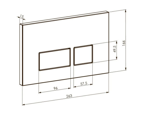 Приобрести Смывная клавиша Boheme белый 664-W в магазине сантехники Santeh-Crystal.ru