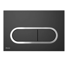 Смывная клавиша черный матовый Ravak Chrome X01797