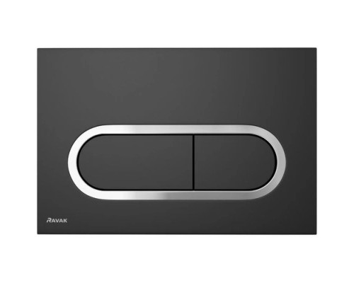 Приобрести Смывная клавиша черный матовый Ravak Chrome X01797 в магазине сантехники Santeh-Crystal.ru