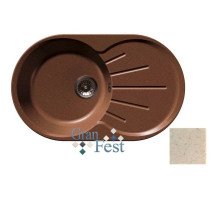 Кухонная мойка бежевый GranFest Rondo GF-R750L