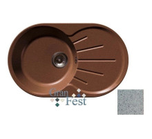 Кухонная мойка серый GranFest Rondo GF-R750L