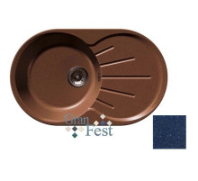 Кухонная мойка синий GranFest Rondo GF-R750L