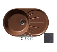 Кухонная мойка черный GranFest Rondo GF-R750L