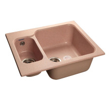 Кухонная мойка розовый GranFest Standart GF-S615K