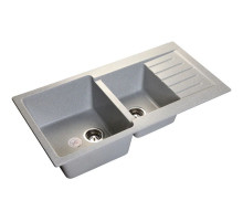 Кухонная мойка серый GranFest Practic GF-P980KL