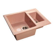 Кухонная мойка розовый GranFest Quadro GF-Q610K