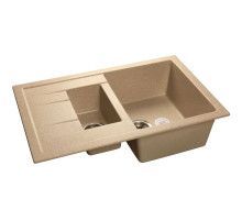 Кухонная мойка песочный GranFest Quadro GF-Q775KL