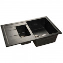 Кухонная мойка черный GranFest Quadro GF-Q775KL