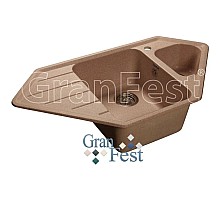 Кухонная мойка бежевый GranFest Corner GF-C950E