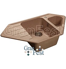 Кухонная мойка бежевый GranFest Corner GF-C950E