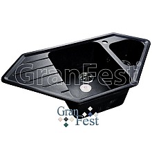 Кухонная мойка черный GranFest Corner GF-C950E