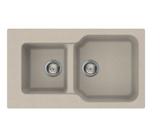Кухонная мойка бежевый Tetogranit Omoikiri Maru 86-2-SA