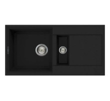 Кухонная мойка черный Tetogranit Omoikiri Sakaime 86-2-BL