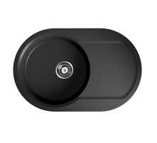 Кухонная мойка черный Artgranit Omoikiri Manmaru 78-BL