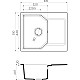 Купить Кухонная мойка темный шоколад Artgranit Omoikiri Yonaka 61-DC в магазине сантехники Santeh-Crystal.ru