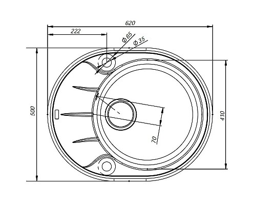 Купить Кухонная мойка шоколад IDDIS Kitchen G K17C621I87 в магазине сантехники Santeh-Crystal.ru