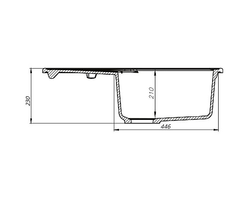 Купить Кухонная мойка серый IDDIS Kitchen G K12G771I87 в магазине сантехники Santeh-Crystal.ru