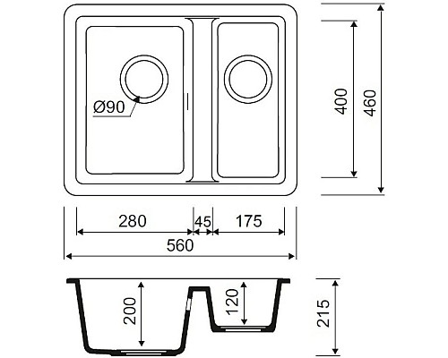 Заказать Кухонная мойка песок IDDIS Tanto TU4P565I87 в магазине сантехники Santeh-Crystal.ru