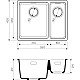 Заказать Кухонная мойка пастила Artgranit Omoikiri Kata 55-2-U-PA в магазине сантехники Santeh-Crystal.ru