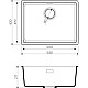 Заказать Кухонная мойка ленинградский серый Artgranit Omoikiri Kata 54-U-GR в магазине сантехники Santeh-Crystal.ru