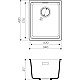 Заказать Кухонная мойка темный шоколад Artgranit Omoikiri Kata 34-U-DC в магазине сантехники Santeh-Crystal.ru