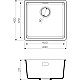 Приобрести Кухонная мойка темный шоколад Artgranit Omoikiri Kata 44-U-DC в магазине сантехники Santeh-Crystal.ru