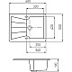 Заказать Кухонная мойка графит Акватон Монца 1A716032MC210 в магазине сантехники Santeh-Crystal.ru