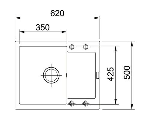 Заказать Кухонная мойка Franke Maris MRG 611C миндаль 114.0313.271 в магазине сантехники Santeh-Crystal.ru