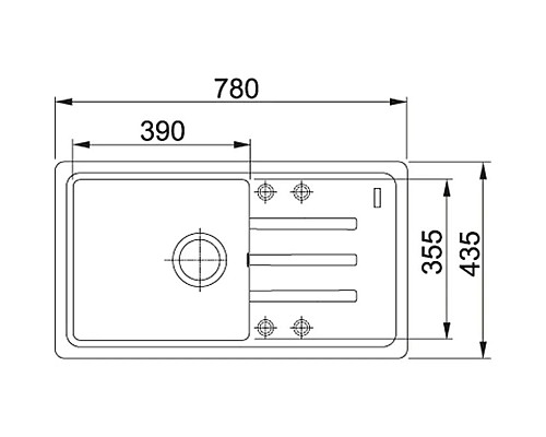 Приобрести Кухонная мойка Franke Malta BSG 611-78 оникс 114.0391.210 в магазине сантехники Santeh-Crystal.ru