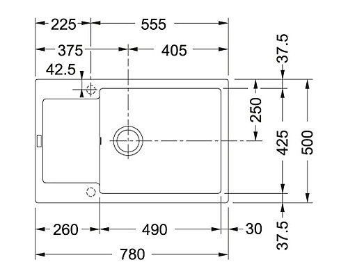 Приобрести Кухонная мойка Franke Maris MRG 611D графит 114.0369.110 в магазине сантехники Santeh-Crystal.ru