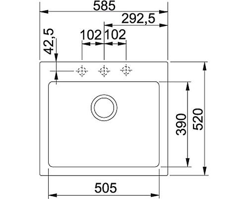 Купить Кухонная мойка Franke Maris MRG 610-58 сахара 114.0060.679 в магазине сантехники Santeh-Crystal.ru