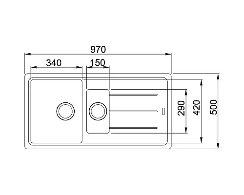 Заказать Кухонная мойка Franke Basis BFG 651 графит 114.0259.949 в магазине сантехники Santeh-Crystal.ru