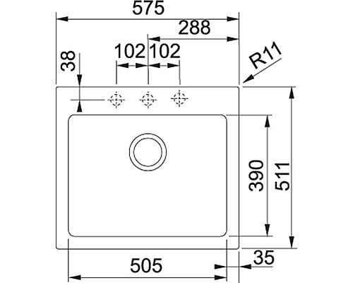 Купить Кухонная мойка Franke Maris MRG 210-58 сахара 135.0339.205 в магазине сантехники Santeh-Crystal.ru