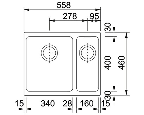 Приобрести Кухонная мойка Franke Kubus KBG 160 графит 125.0023.789 в магазине сантехники Santeh-Crystal.ru