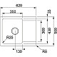 Купить Кухонная мойка Tectonite Franke Orion OID 611-62 оникс 114.0443.356 в магазине сантехники Santeh-Crystal.ru