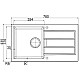 Купить Кухонная мойка Tectonite Franke Sirius SID 611-78/35 полярный белый 114.0489.211 в магазине сантехники Santeh-Crystal.ru