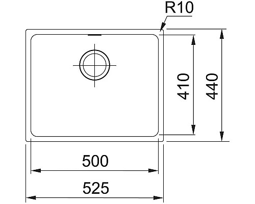 Купить Кухонная мойка Tectonite Franke Sirius SID 110-50 полярный белый 125.0443.352 в магазине сантехники Santeh-Crystal.ru