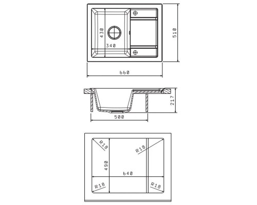 Приобрести Кухонная мойка Florentina Lipsi бежевый 20.155.C0660.104 в магазине сантехники Santeh-Crystal.ru
