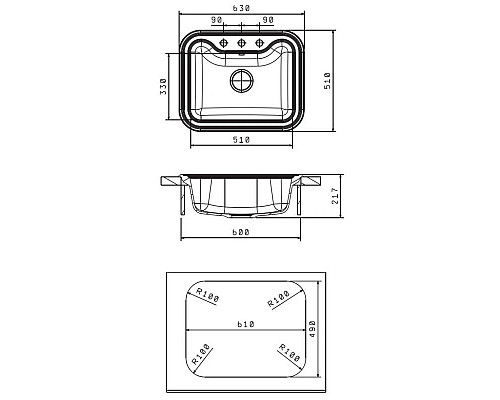 Приобрести Кухонная мойка Florentina Krit капучино 20.110.D0630.306 в магазине сантехники Santeh-Crystal.ru