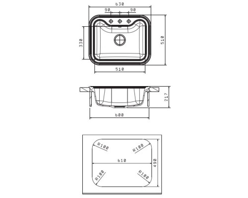 Приобрести Кухонная мойка Florentina Krit шампань 20.110.D0630.202 в магазине сантехники Santeh-Crystal.ru