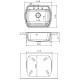 Заказать Кухонная мойка Florentina Nire грей 20.215.D0630.305 в магазине сантехники Santeh-Crystal.ru