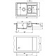 Приобрести Кухонная мойка Florentina Lipsi антрацит 20.250.D0780.302 в магазине сантехники Santeh-Crystal.ru