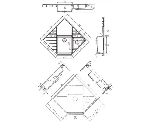 Приобрести Кухонная мойка Florentina Bombay антрацит 20.375.J0900.302 в магазине сантехники Santeh-Crystal.ru