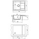 Заказать Кухонная мойка Dr.Gans Техно черный 25.030.C0650.407 в магазине сантехники Santeh-Crystal.ru