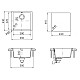 Приобрести Кухонная мойка Schock Quadro 50 оникс 700509 в магазине сантехники Santeh-Crystal.ru