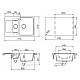 Заказать Кухонная мойка Schock Cambridge 60D лунный камень 700706 в магазине сантехники Santeh-Crystal.ru
